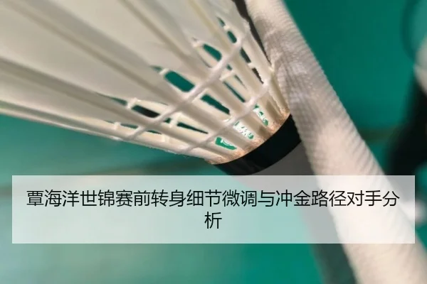 覃海洋世锦赛前转身细节微调与冲金路径对手分析